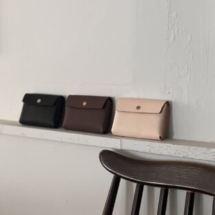 ふっくらキーポーチ　姫路レザー