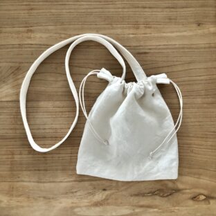 kinchaku shoulder bag 国産リネン