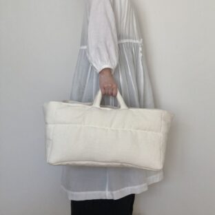 puffy bag  国産リネン