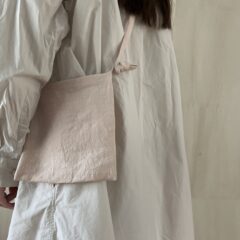 new work◎ | リネンの斜めがけかばん