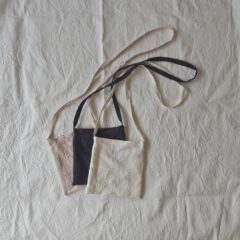 リネンの斜めがけかばん　国産リネン