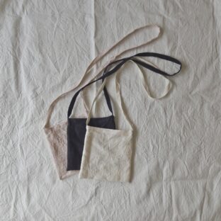 リネンの斜めがけかばん 国産リネン